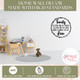 Decal for DIY Round Wood Sign Family Crazy Loud Love Stencil or Sticker High Standards