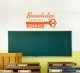 Wall Decals for Schools Knowledge Key to Success Vinyl Lettering Sticker-Orange