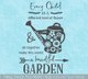 School Decal Wall Stickers Every Child Different Flower Beautiful Garden