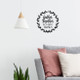 Decal for Circle Wood Sign Gather Together Give Thanks Fall Porch Decor Black Matte