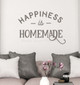 Kitchen Wall Words Happiness Homemade Vinyl Art Decal Decor Sticker-Castle Gray