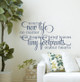 Every new life Leaves tiny footprints on our hearts Memory Saying Wall Decals Stickers Deep Blue
