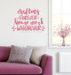 Craft Room Wall Art Crafting Forever Housework Whenever Decal Sticker-Lipstick