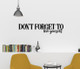 Don't Forget To Love Yourself Wall Decal Sticker-Black