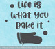 Life What You Bake It Kitchen Quotes Wall Art Decal