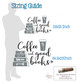 Coffee Good Books Wall Decal Sticker Vinyl Lettering Quote for Decor sizing