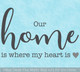 Wall Art Quotes Our Home Where Heart Is