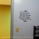 You Were Given This Life Because... Wall Sticker Decal Black