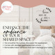Love Makes House Home Laurel Vinyl Wall Art Sticker-Enhance the Ambience