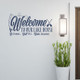 Welcome To Lake House Fishing Grill Memories Wall Sticker Decal-Deep Blue
