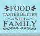 Food Tastes Better With Family Kitchen Appliance Decal Sticker