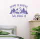 Gnomes Camper Wall Art Home Where We Park It Vinyl Decal Purple