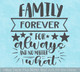 Wall Decal Family Forever Always No Matter What Vinyl Sticker