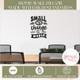 Small Acts Change The World Wall Art Decal Sticker Inspiring Quote Blk standards