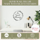 In Sweet Memory Circle Wreath Decal Sticker Tribute Wall Art Blk High Standards