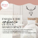 Oh Deer Antlers Nose Christmas Winter Wall Art Sticker Vinyl Decal Enhance the Ambience