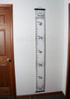 Canvas Growth Chart Loved Beyond Measure Gray Height Ruler Wall Art Sign full view