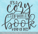 Cozy Up with Book Day Wall Sticker Decal Art Quote Vinyl Lettering
