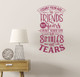 Inspirational Wall Quote Count Age by Friends Not Years Decal Sticker Berry