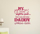 Vinyl Decal for Home Decor Wall Decal Daddy's Girl