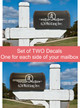 Personalize Your Mailbox with Custom Decals, Monogram | Mailbox Number Stickers set of 2