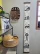 Canvas Growth Chart Ruler Checker Farm Theme Height Ruler Personalized Neutral Tones