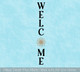 Welcome Sunflower Vertical Lettering Vinyl Decal Sticker for Tall Wood Sign Porch Sitter Decor