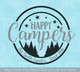 Happy Campers Personalized Custom Family Name & Date Camper Door Decal