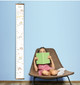 Sunshine Rainbow Girls Canvas Growth Chart Wall Hanging - Personalizable