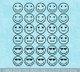 Smiley Face Wall Art Decal Stickers - Retro Wall Decor for Kids Room