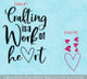 Crafting a Work of Heart Vinyl Sticker Wall Decal Craft Room Decor Quote 2-color