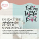 Crafting a Work of Heart Vinyl Sticker Wall Decal Craft Room Decor Quote Blk Hot Pink enhance