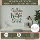 Crafting a Work of Heart Vinyl Sticker Wall Decal Craft Room Decor Quote ChBrown Turq standards