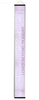 Lavender Growth Chart Nursery Must-Have Track Growth Canvas Ruler Sign Black Wood