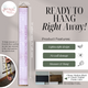 Lavender Growth Chart Nursery Must-Have Track Growth Canvas Ruler Sign ready to hang