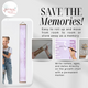 Lavender Growth Chart Nursery Must-Have Track Growth Canvas Ruler Sign save memories