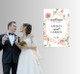 Personalized Rose Wedding Decor Welcome Poster Dusty Pink Elegant Sign on the wall