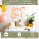 Celebrate Graduation You Did It Wall Art Decal Sticker Party Decor Apricot standards