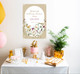 Custom Baby or Wedding Shower Poster Personalized Date Print Wildflowers