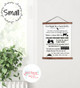 Farm Kid Canvas Sign Nostalgic Farmers Wall Art Print Farmhouse Decor Small Walnut
