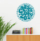 Senior Class 2026 Retro Graduation Wall Decal Grad Party Art 40+ Colors Teal