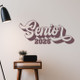 Senior 2026 Graduation Wall Decal Sticker Celebrate 12 Years of Success Eggplant