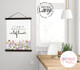 Wildflower Canvas Print Inspirational Decor Be a Wildflower Wall Art 19x24 Black Wood