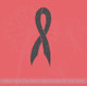 Breast Cancer Ribbon Vinyl Car Decal 8x3 Black