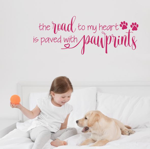 Personalized Pet Mom/Dad T-shirt/Pullover Hoodie - Gift Idea For Dog/Cat Lover - The Road To My Heart Is Paved With Pawprints