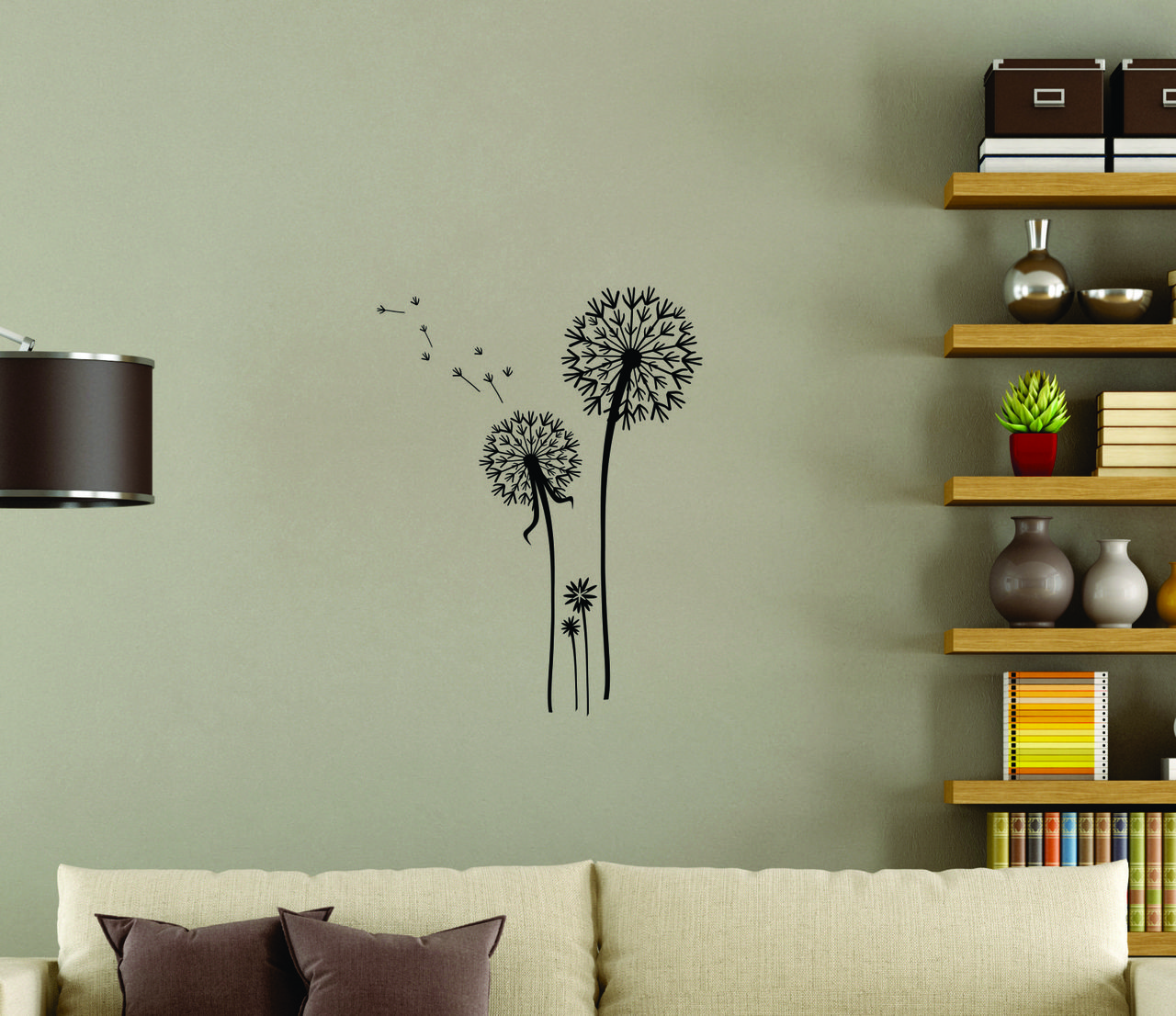 Dandelion Flower Wall Stickers Decals Popular Wall Art