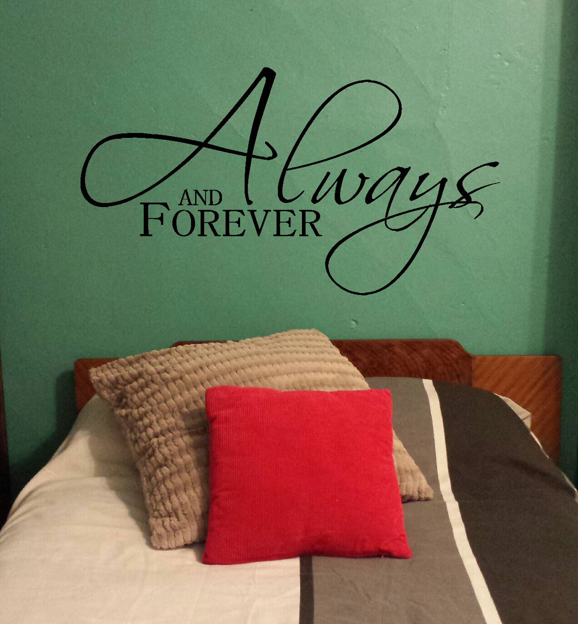 Always And Forever Master Bedroom Love Wall Decal Stickers Vinyl Wall Letters