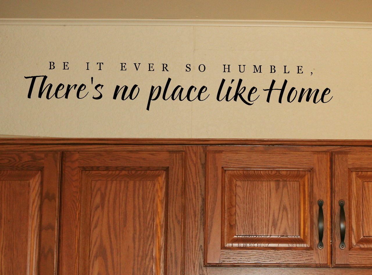 Be It Ever So Humble Home Wall Decal Stickers Words Saying