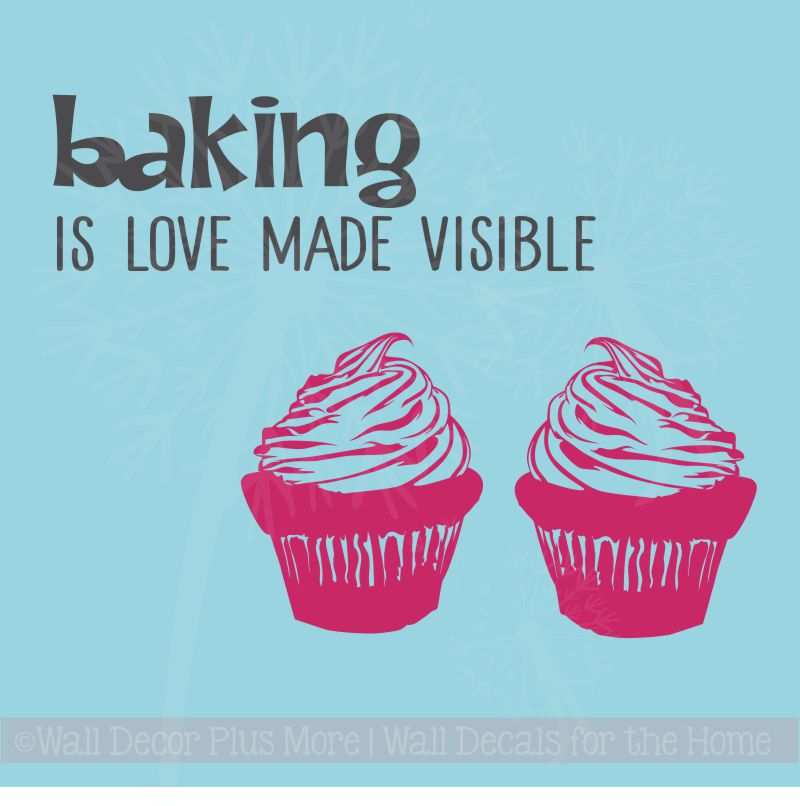 VINYL STICKER For For KitchenAid Mixer Decoration Live Laugh Love Bake  Decals Cupcake Hearts Love Stickers Kitchen Home Decor