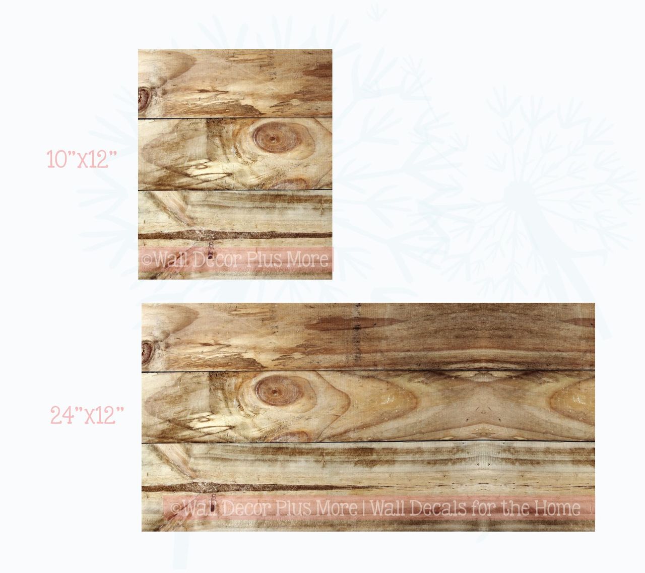 Timber Sticker Printed Knotty Oak Wood Grain Vinyl Sticker Self-Adhesive Liner or Wall Art
